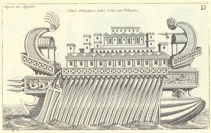 El yate de fiesta de la antigua Roma emerge frente a Alejandría