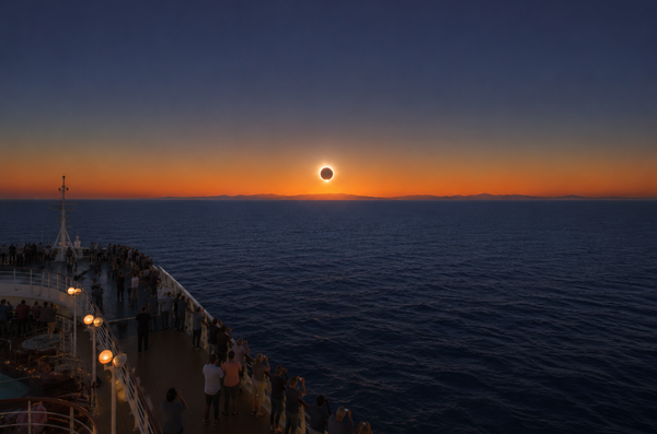 Un eclipse total desde el mar: la propuesta de Trasmed para el 12 de agosto