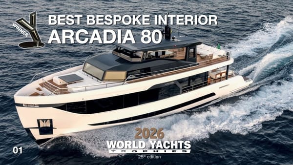 Arcadia A80 gana en Cannes con unos interiores hechos alrededor de su propietario